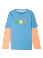 There Was One Kids t-shirt colour block à manches longues - Bleu - thumbnail