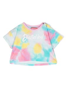 Diesel Kids t-shirt à imprimé tie dye - Rose