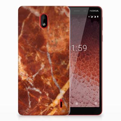 Nokia 1 Plus TPU Siliconen Hoesje Marmer Bruin Nokia 1 Plus TPU Siliconen Hoesje Marmer Bruin