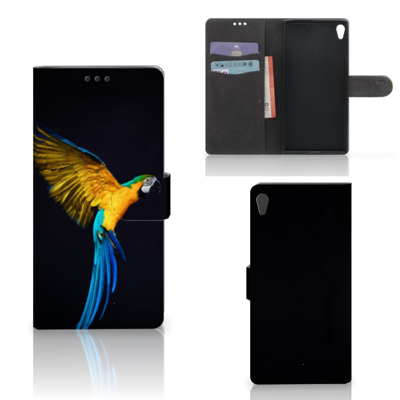 Sony Xperia XA Ultra Telefoonhoesje met Pasjes Papegaai