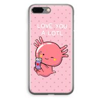 Love You A Lotl: iPhone 8 Plus Transparant Hoesje - thumbnail