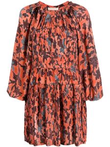 Ulla Johnson robe Sefia courte à imprimé graphique - Rouge