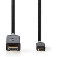 USB-Adapter | USB 3.2 Gen 1 | USB Type-C© Male | HDMI© Connector | 1.00 m | Rond | Verguld | PVC - thumbnail