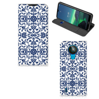 Nokia 1.4 Smart Cover Flower Blue