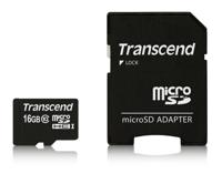 Transcend Premium microSDHC-kaart Industrial 16 GB Class 10, UHS-I Incl. SD-adapter