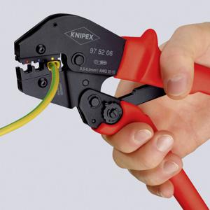 Knipex Knipex-Werk 97 52 04 Krimptang Ongeïsoleerde, open connectoren 0.1 tot 2.5 mm²