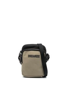 DSQUARED2 sac porté épaule à plaque logo - Tons neutres