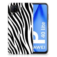 Huawei P40 Lite TPU Hoesje Zebra - thumbnail