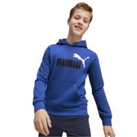 PUMA Essentials+ 2 Big Logo Hoodie Kids Blauw Zwart Wit