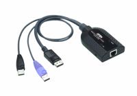 ATEN USB DisplayPort Virtual Media KVM-adapter (ondersteuning Smartcardlezer en Audio de-embedder) - thumbnail