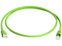 Telegärtner 100008982 RJ45 Netwerkkabel, patchkabel CAT 6A S/FTP 10.00 m Groen Vlambestendig, Snagless, Pair afscherming, Afgeschermd (dubbel), Halogeenvrij,