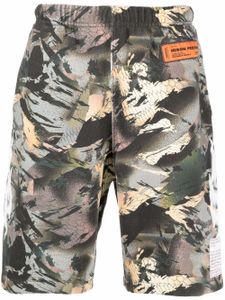 Heron Preston short de sport à imprimé camouflage - Vert