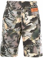 Heron Preston short de sport à imprimé camouflage - Vert - thumbnail