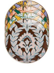 La DoubleJ lot de 4 assiettes dépareillées en porcelaine - Multicolore