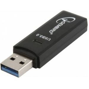 Gembird UHB-CR3-01 USB Zwart geheugenkaartlezer