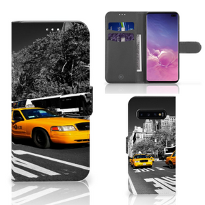 Samsung Galaxy S10 Plus Flip Cover New York Taxi