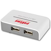 Roline USB-combi-hub 4 poorten Wit - thumbnail