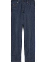 Gucci eco-washed organic straight-leg jeans - Bleu