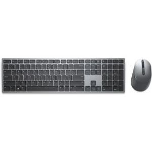 Dell KM7321W Qwerty UK RF & BT Draadloos Desktopset - Grijs, Titanium