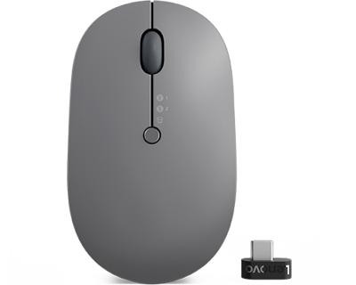 Lenovo Go Multi-Device muis Kantoor Ambidextrous RF-draadloos + Bluetooth Optisch 2400 DPI