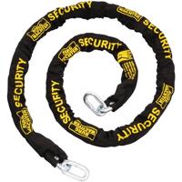 BURG-WÄCHTER Geharde vierkante ketting met textielcoating, GKM 10/200, zwart, 200 cm