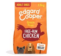 Edgard & Cooper Adult Droog Hondenvoer (Kip, 2.5kg), Graan & Glutenvrij, Hypoallergeen, Natuurlijke ingrediënten & vers vlees, vol essentiële aminozuren voor gezonde binnenkant