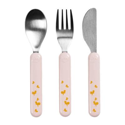 Done by Deer bestekset golden butterflies lichtroze/geel Done by Deer bestekset golden butterflies lichtroze/geel