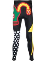 Walter Van Beirendonck legging à imprimé graphique - Noir