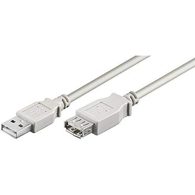 LogiLink CU0012 USB 2.0 kabel, male connector/vrouwelijke connector, 5 m, 480 Mbit/s, grijs