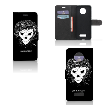 Telefoonhoesje met Naam Motorola Moto Z Skull Hair Telefoonhoesje met Naam Motorola Moto Z Skull Hair