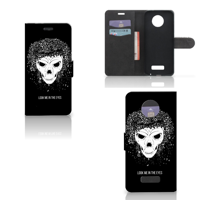 Telefoonhoesje met Naam Motorola Moto Z Skull Hair