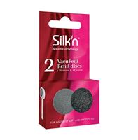 Silk'n VPR2PEUMR001 VacuPedi slijpschijven - medium en grof - 2 Stuks (1 pak),Grijs