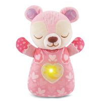 VTech Baby Dromenland Knuffel Beertje + Licht en Geluid Roze - thumbnail