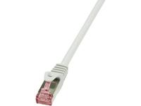 LogiLink CQ2052S RJ45 Netwerkkabel, patchkabel CAT 6 S/FTP 2.00 m Grijs Vlambestendig, Snagless 1 stuk(s)