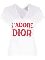 Christian Dior Pre-Owned t-shirt J'Adore Dior à col v (2003) - Blanc - thumbnail