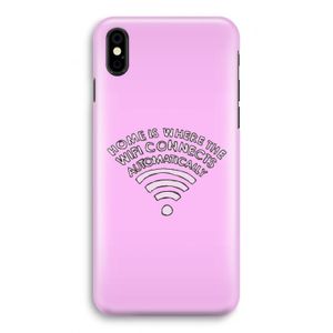 Home Is Where The Wifi Is: iPhone X Volledig Geprint Hoesje