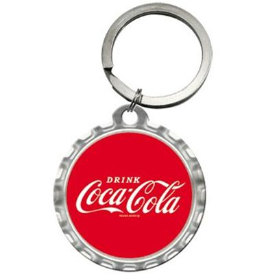 Ronde Coca-Cola Dop Sleutelhanger