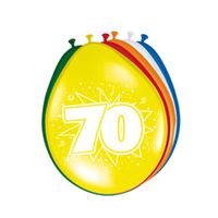 Folat BV Cijfer Ballonnen 70 jaar, 8st.