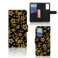 Huawei P40 Pro Hoesje Gouden Bloemen