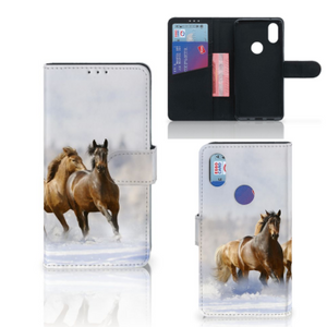 Xiaomi Mi Mix 2s Telefoonhoesje met Pasjes Paarden