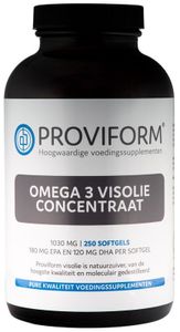 Proviform Omega 3 visolie concentraat 1000 mg (250 Softgels)