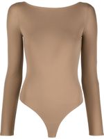 Wolford body The Back-Cut-Out - Marron