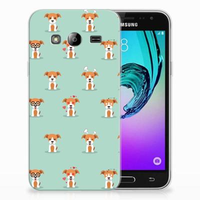 Samsung Galaxy J3 2016 TPU Hoesje Pups