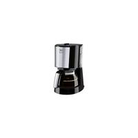 Melitta 1017-04 Enjoy Top filterkoffiezetapparaat met glazen kan en gepatenteerde aromaselector, automatische uitschakeling, roestvrij staal, 1,2 liter, zwart, 12 kopjes
