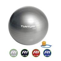 Tunturi Fitnessbal - Gymball - Swiss ball - Ø 55 cm - Inclusief pomp - Zilver