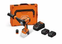 FEIN Accuschroefboormachine met 4 versnellingen,ASCM 18-4 QM AS Set 5 Ah, borstelloze motor en QuickIN interface. Voor tappen tot M14 en boren met HM-gatzagen tot 80 mm., 2 accus 18V5Ah en snellader
