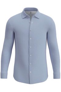 Desoto Slim Fit Jersey shirt blauw, Motief