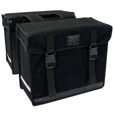 Canvas Fietstas Led 65,5 Liter Zwart