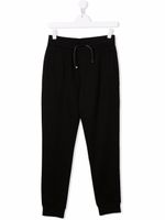 Emporio Armani Kids pantalon de jogging à lien de resserrage - Noir - thumbnail