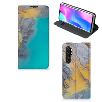 Xiaomi Mi Note 10 Lite Standcase Marble Blue Gold